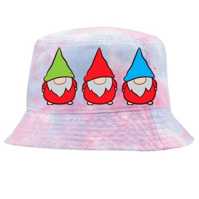 Garden Gnome Lover Cute Garden Gnomes Premium Tie-Dyed Bucket Hat