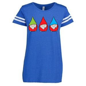 Garden Gnome Lover Cute Garden Gnomes Premium Enza Ladies Jersey Football T-Shirt