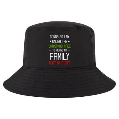 Gonna Go Lay Under The Christmas Tree Sarcastic Holiday Meaningful Gift Cool Comfort Performance Bucket Hat