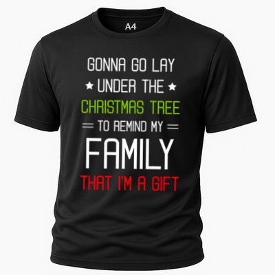 Gonna Go Lay Under The Christmas Tree Sarcastic Holiday Meaningful Gift Performance Shirt