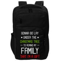 Gonna Go Lay Under The Christmas Tree Sarcastic Holiday Meaningful Gift Impact Tech Backpack