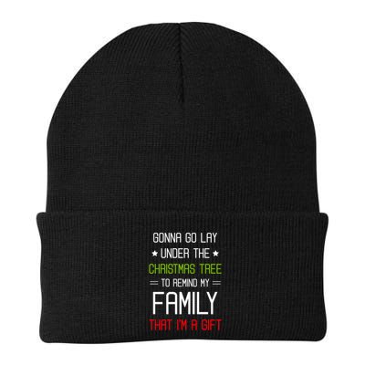 Gonna Go Lay Under The Christmas Tree Sarcastic Holiday Meaningful Gift Beanie