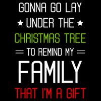 Gonna Go Lay Under The Christmas Tree Sarcastic Holiday Meaningful Gift Drawstring Bag