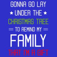 Gonna Go Lay Under The Christmas Tree Sarcastic Holiday Meaningful Gift 16 in Basic Backpack