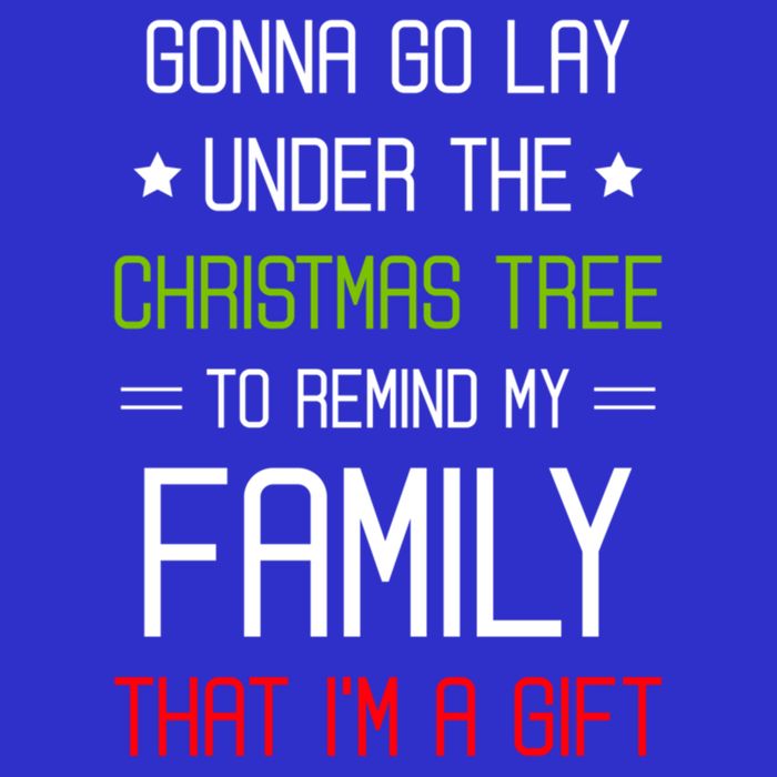 Gonna Go Lay Under The Christmas Tree Sarcastic Holiday Meaningful Gift 16 in Basic Backpack