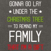 Gonna Go Lay Under The Christmas Tree Sarcastic Holiday Meaningful Gift Cotton Canvas Backpack