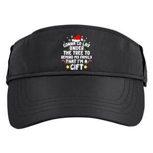 Gonna Go Lay Under The Tree Christmas Family Santa Hat Xmas Gift Adult Drive Performance Visor