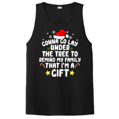 Gonna Go Lay Under The Tree Christmas Family Santa Hat Xmas Gift PosiCharge Competitor Tank