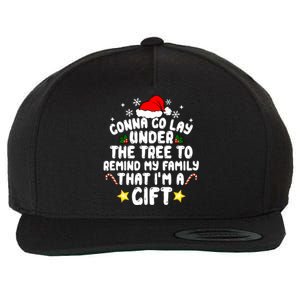 Gonna Go Lay Under The Tree Christmas Family Santa Hat Xmas Gift Wool Snapback Cap