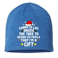 Gonna Go Lay Under The Tree Christmas Family Santa Hat Xmas Gift Sustainable Beanie