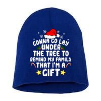 Gonna Go Lay Under The Tree Christmas Family Santa Hat Xmas Gift Short Acrylic Beanie