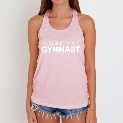 Gymnast, Gymnast Lover Gift, Gymnastics Women's Knotted Racerback Tank