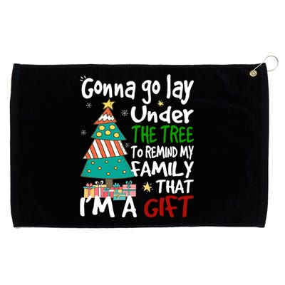 Gonna Go Lay Under The Tree To Remind My Family Christmas Cute Gift Grommeted Golf Towel