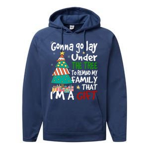 Gonna Go Lay Under The Tree To Remind My Family Christmas Cute Gift Performance Fleece Hoodie