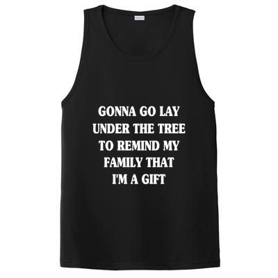 Gonna Go Lay Under The Tree To Remind My Family Funny Xmas Gift PosiCharge Competitor Tank