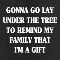 Gonna Go Lay Under The Tree To Remind My Family Funny Xmas Gift Microfiber Hand Towel