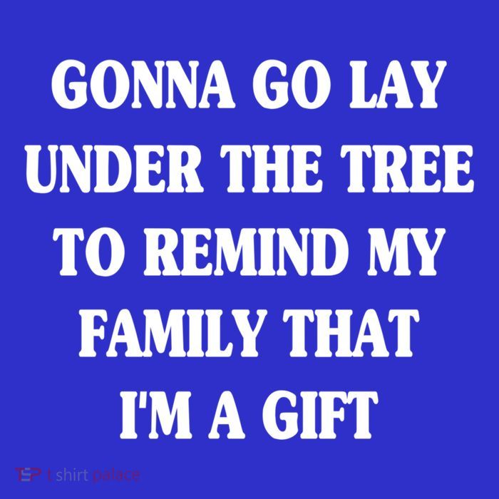 Gonna Go Lay Under The Tree To Remind My Family Funny Xmas Gift 16 in Basic Backpack