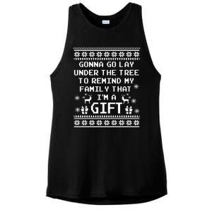 Gonna Go Lay Under The Tree To Remind My Family I Am a Gift Ladies PosiCharge Tri-Blend Wicking Tank