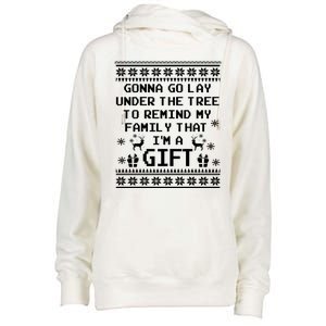 Gonna Go Lay Under The Tree To Remind My Family I Am a Gift Womens Funnel Neck Pullover Hood