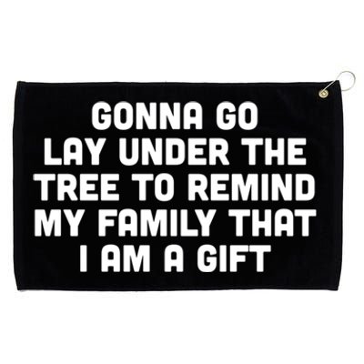 Gonna Go Lay Under Tree Family Christmas Outfit To Impress Gift Grommeted Golf Towel