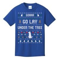 Gonna Go Lay Under Tree Holiday Ugly Christmas Sweater Gift Kids T-Shirt