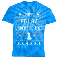 Gonna Go Lay Under Tree Holiday Ugly Christmas Sweater Gift Kids Tie-Dye T-Shirt