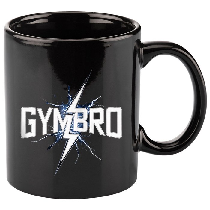 Gymbro Gym Lightning Fitness Gym Bro 11oz C Handle Ceramic Mug