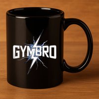 Gymbro Gym Lightning Fitness Gym Bro 11oz C Handle Ceramic Mug