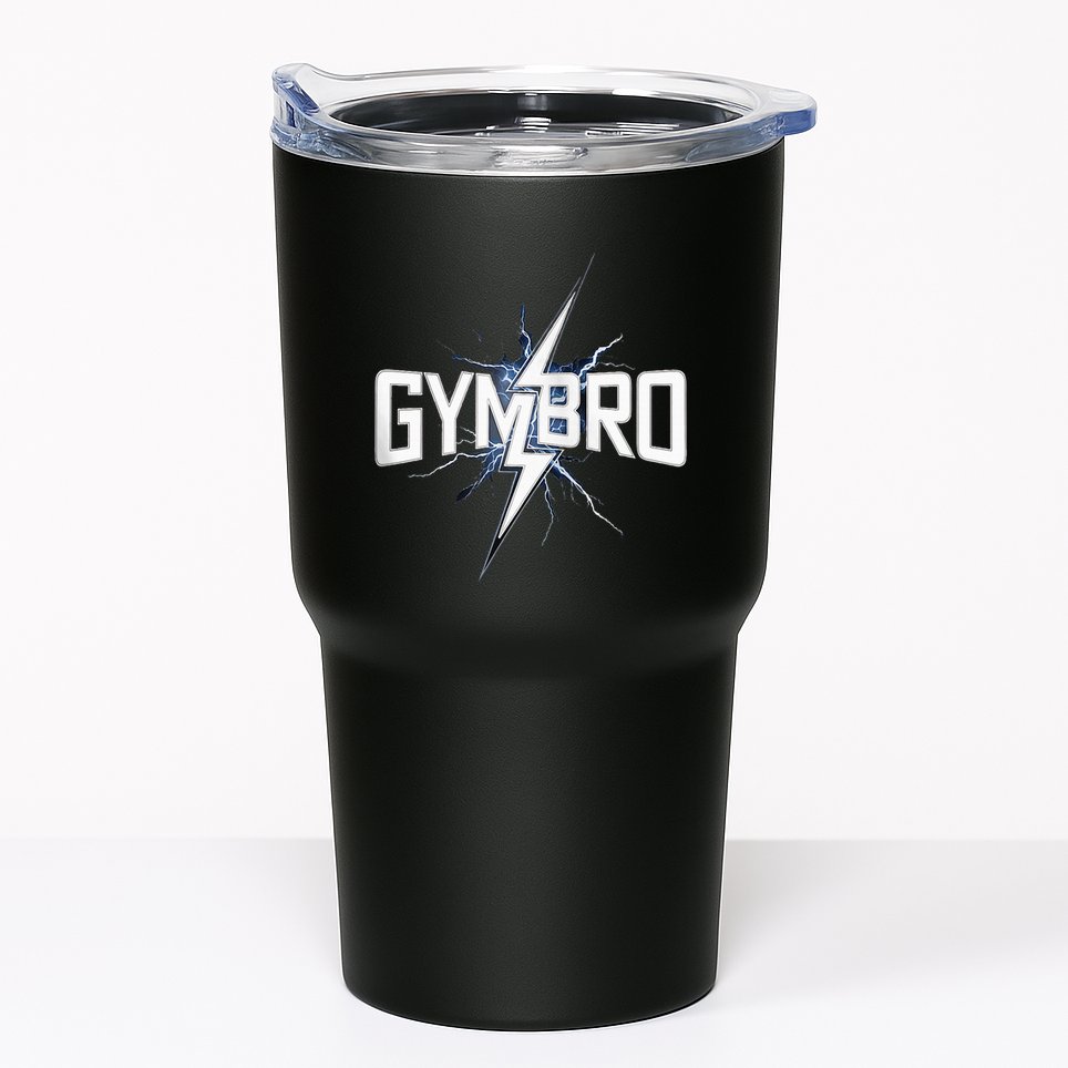 Gymbro Gym Lightning Fitness Gym Bro Tumbler