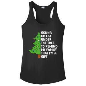 Gonna Go Lay Under Tree To Remind My Family Christmas Tree Gift Ladies PosiCharge Competitor Racerback Tank