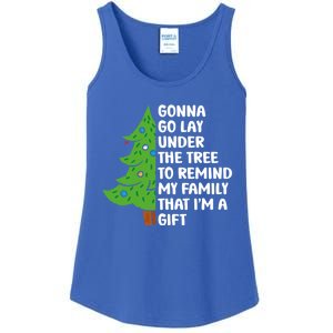 Gonna Go Lay Under Tree To Remind My Family Christmas Tree Gift Ladies Essential Tank