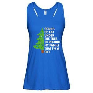 Gonna Go Lay Under Tree To Remind My Family Christmas Tree Gift Ladies Essential Flowy Tank