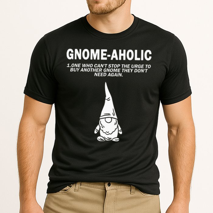 Garden Gnome Lover Gnome Aholic Funny Definition Gnomes Cooling Performance Crew T-Shirt