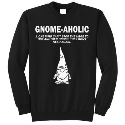 Garden Gnome Lover Gnome Aholic Funny Definition Gnomes Sweatshirt