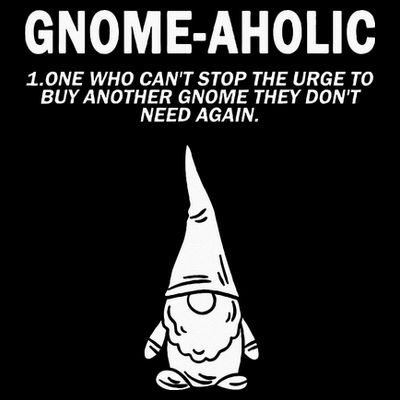 Garden Gnome Lover Gnome Aholic Funny Definition Gnomes T-Shirt