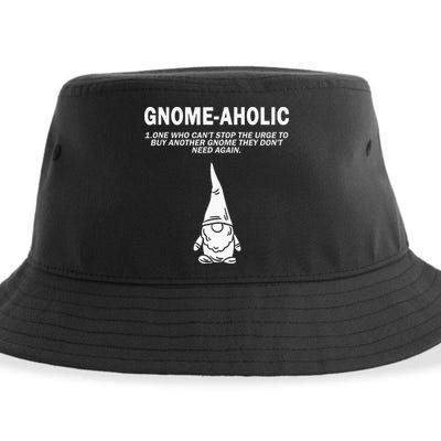 Garden Gnome Lover Gnome Aholic Funny Definition Gnomes Sustainable Bucket Hat