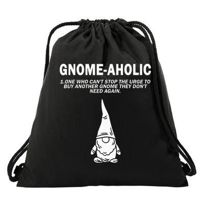 Garden Gnome Lover Gnome Aholic Funny Definition Gnomes Drawstring Bag