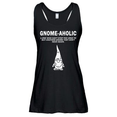 Garden Gnome Lover Gnome Aholic Funny Definition Gnomes Ladies Essential Flowy Tank