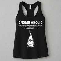 Garden Gnome Lover Gnome Aholic Funny Definition Gnomes Womens Tank Top