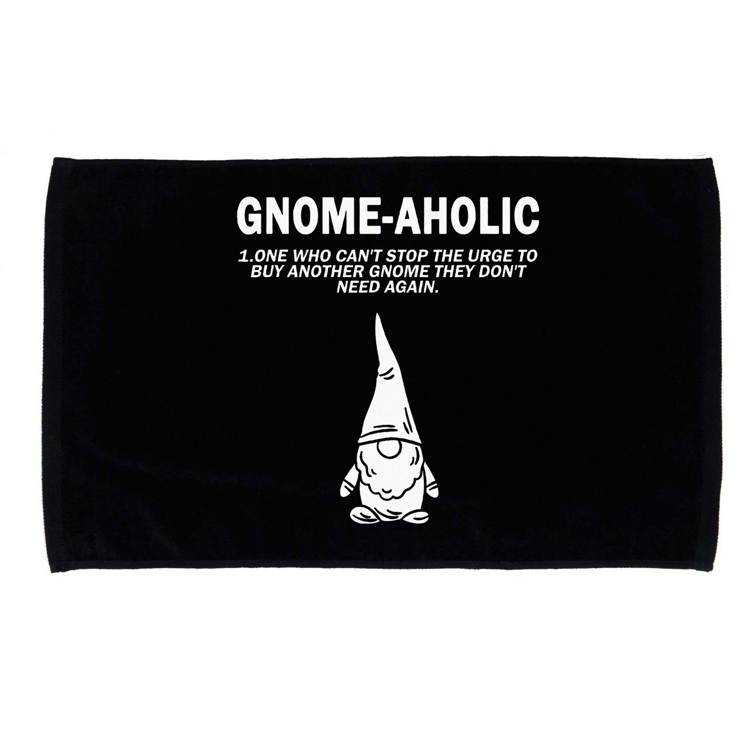 Garden Gnome Lover Gnome Aholic Funny Definition Gnomes Microfiber Hand Towel