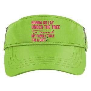 Gonna Go Lay Under The Tree To Remind My Family Christmas Funny Gift Adult Drive Performance Visor