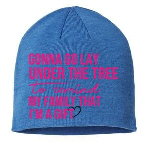 Gonna Go Lay Under The Tree To Remind My Family Christmas Funny Gift Sustainable Beanie