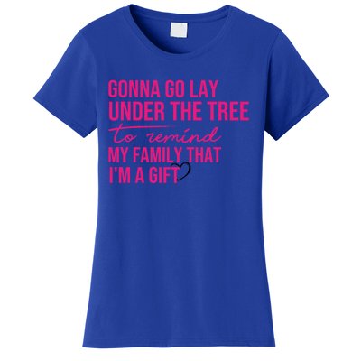 Gonna Go Lay Under The Tree To Remind My Family Christmas Funny Gift Women's T-Shirt