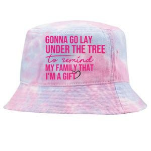 Gonna Go Lay Under The Tree To Remind My Family Christmas Funny Gift Tie-Dyed Bucket Hat