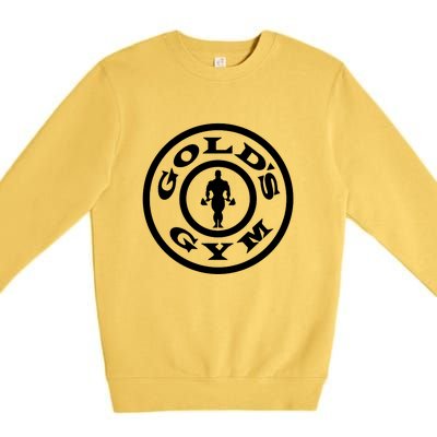 GoldS Gym Logo Premium Crewneck Sweatshirt