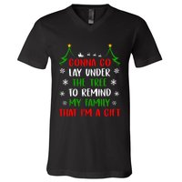 Gonna Go Lay Under Tree To Remind My Family That IM A Gift V-Neck T-Shirt