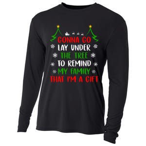 Gonna Go Lay Under Tree To Remind My Family That IM A Gift Cooling Performance Long Sleeve Crew