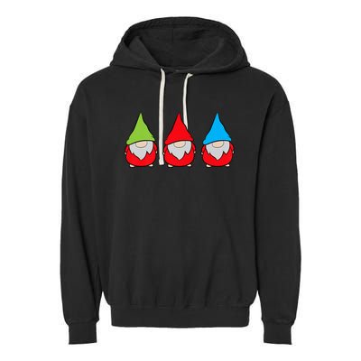 Garden Gnome Lover Cute Garden Gnomes Garment-Dyed Fleece Hoodie