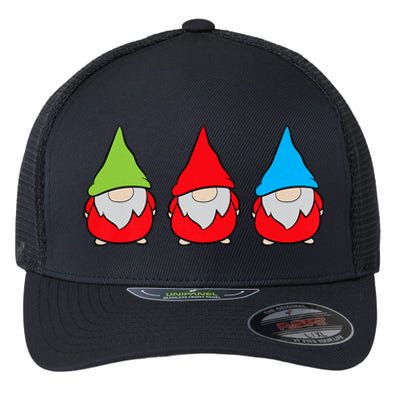 Garden Gnome Lover Cute Garden Gnomes Flexfit Unipanel Trucker Cap