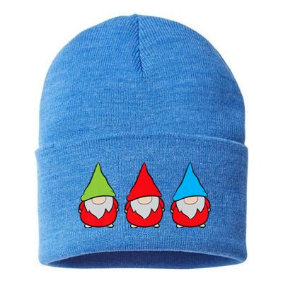 Garden Gnome Lover Cute Garden Gnomes Sustainable Knit Beanie